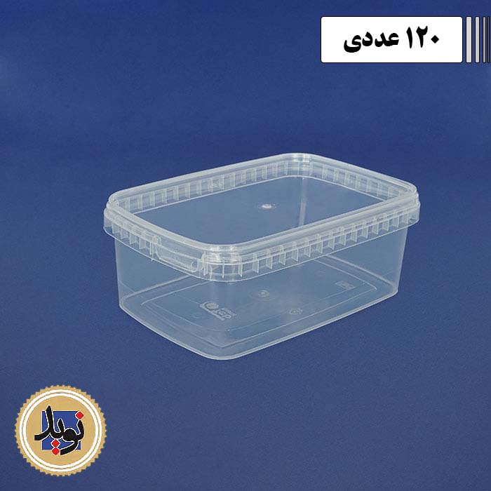 ظرف مایکروویو 1200 طب با درب-(120عددی)