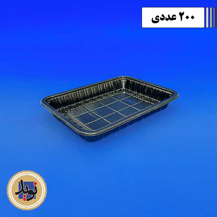 ظرف سوشی مشکی کد 301 مهرپارسا-(200عددی)