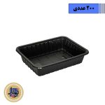 ظرف سوشی مشکی 303 مهرپارسا-(200عددی)