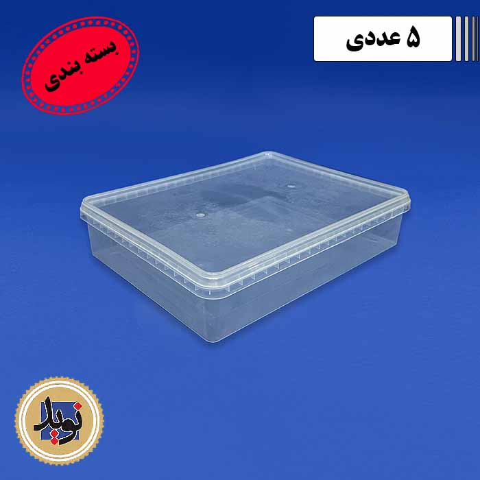 ظرف مایکروویو 4000 دی پک با درب-(5عددی)