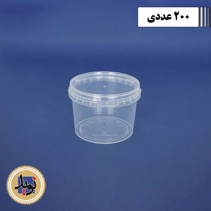 ظرف مایکروویو 610 طب با درب -(200عددی)