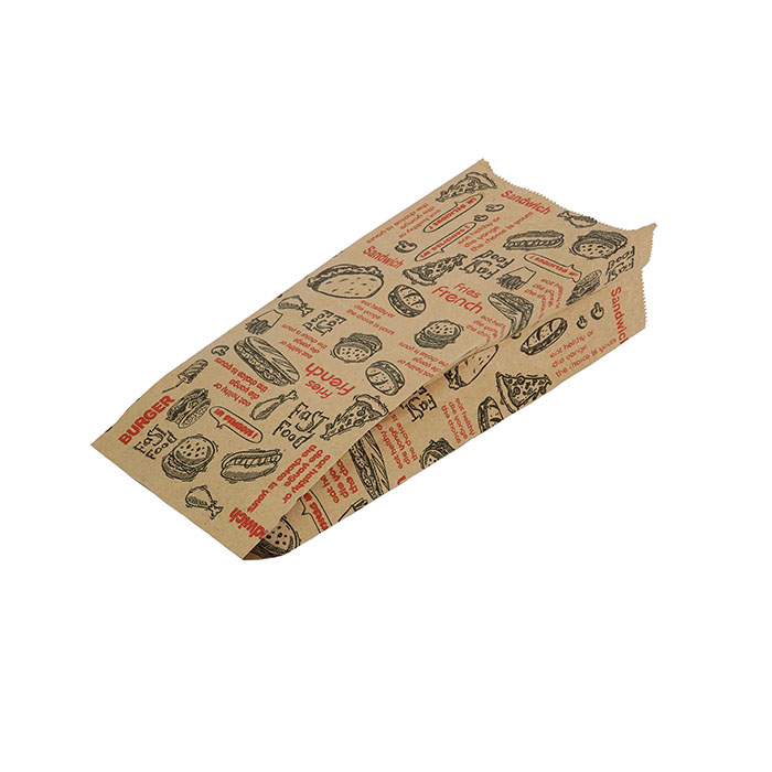 پاکت همبرگر کرافت با چاپ آفتاب-(15کیلویی)