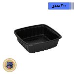 ظرف سوشی مشکی کدM400 مهرپارسا-(200عددی)