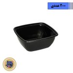 ظرف سوشی مشکی کد M600-(200عددی)