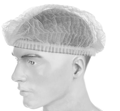 کلاه سفید آکاردئونی یکبار مصرف