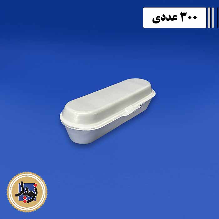 ظرف فوم ساندویچ گلبار-(300عددی)