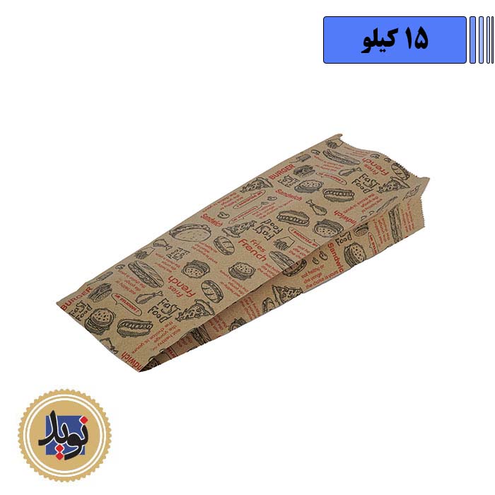 پاکت ساندویچ کرافت با چاپ آفتاب-(15کیلویی)