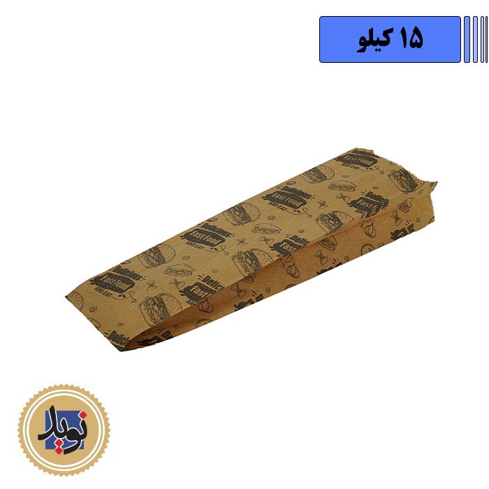 پاکت ساندویچ کرافت روسی با چاپ-(15کیلویی)