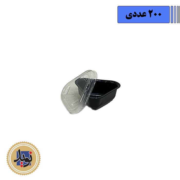 کاپ سس مثلثی شفاف با درب شفاف-(200عددی)