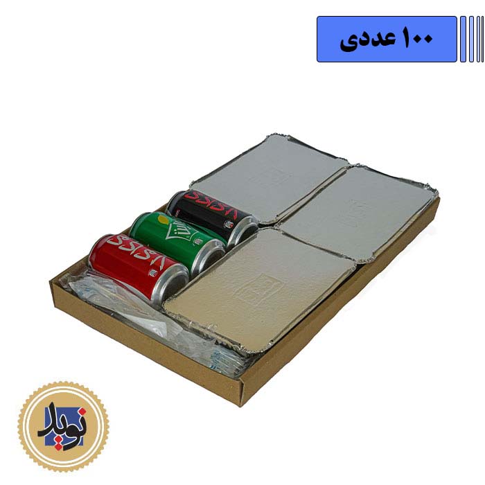 سینی مقوایی سه پرسی معمولی-(100عددی)