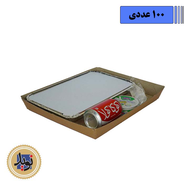 سینی مقوایی طرح سرویس حجمی-(100عددی)