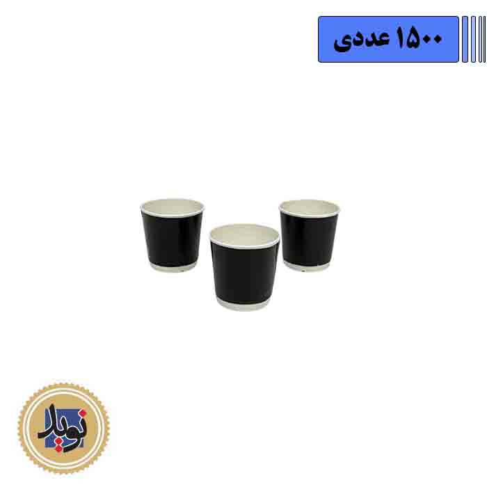 لیوان کاغذی دو جداره 120 هالو گلاسه – 1500 عددی